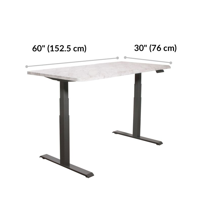 front view of desk with measurements in white background image number null